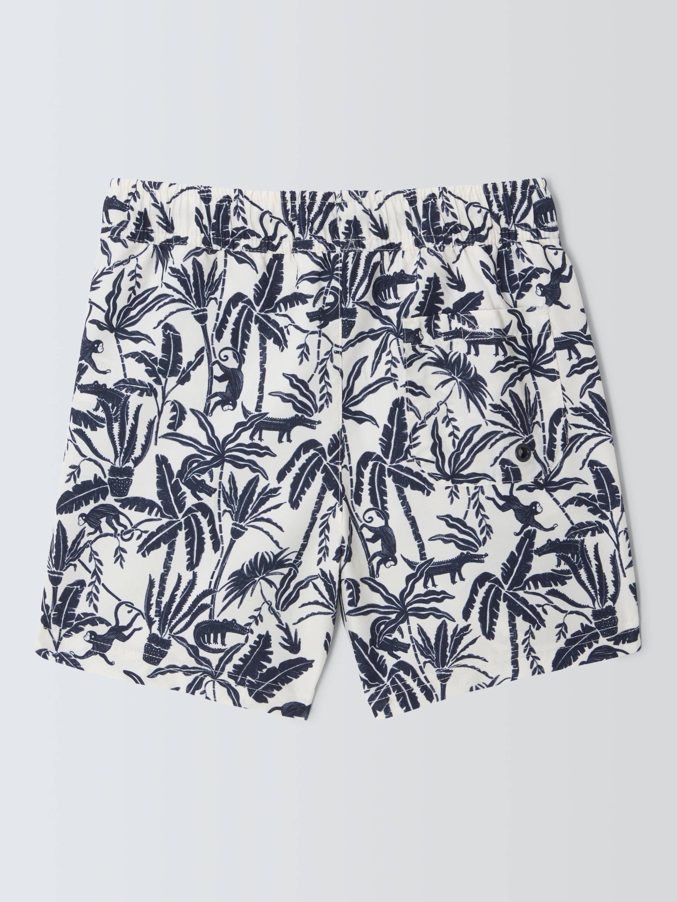 Product image 7 of 7, which shows John Lewis Kids' Jungle Swim Shorts, Navy, 2 years