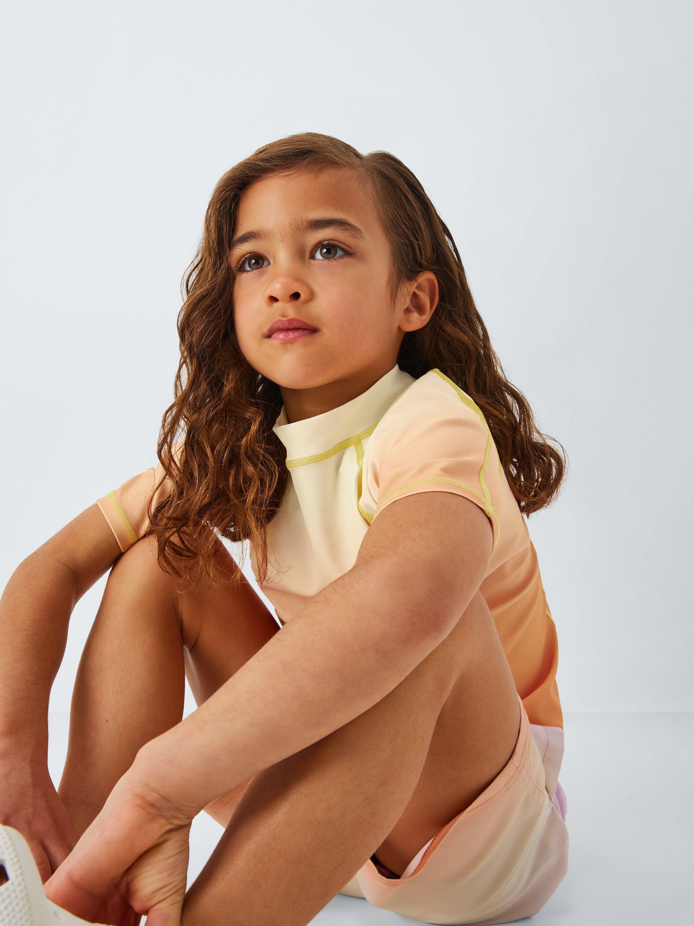 Product image 5 of 7, which shows John Lewis Kids' Ombre Rash Vest, Orange, 2 years