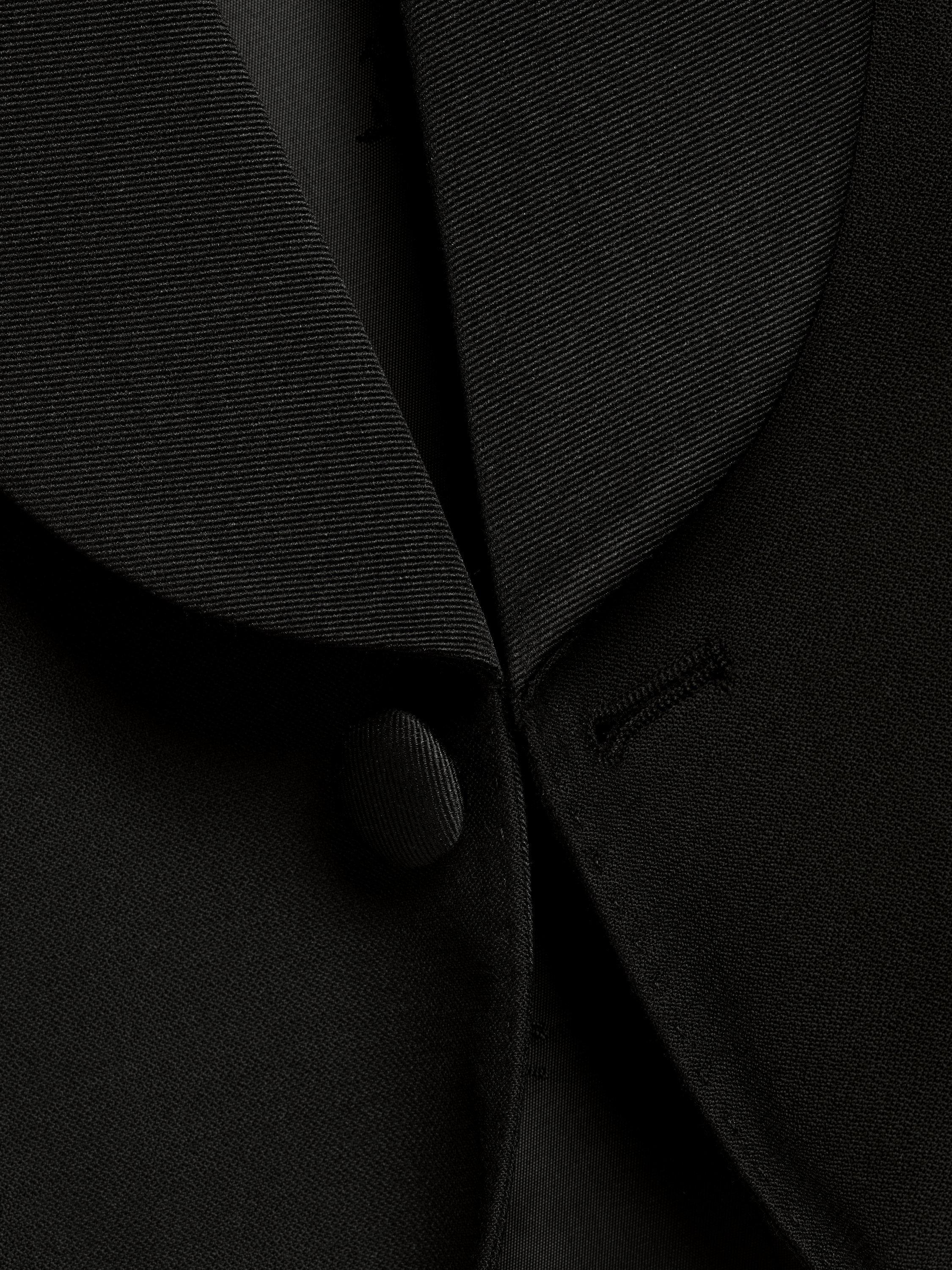 Product image 3 of 4, which shows Charles Tyrwhitt Wool Shawl Lapel Dinner Suit Jacket, Black, 38R