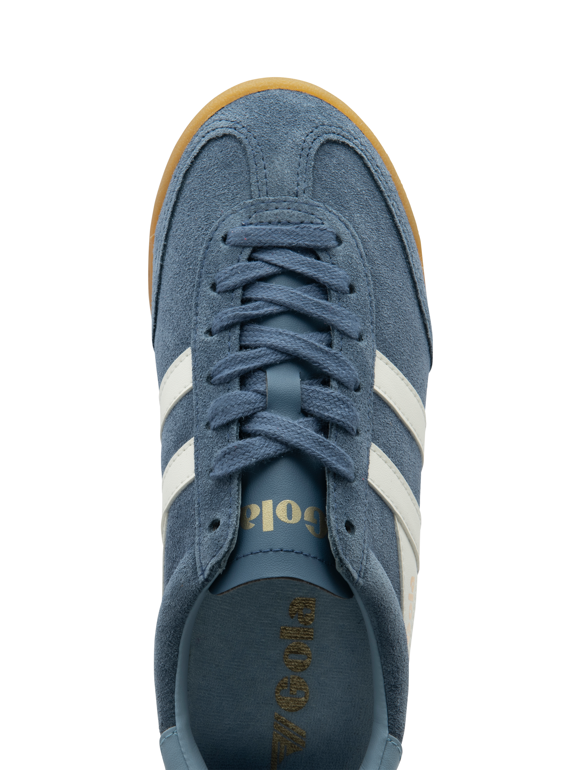 Product image 5 of 5, which shows Gola Torpedo Suede Trainers, Blue/Multi, 8