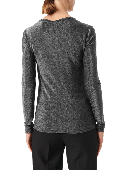 Sisters Point Skylara Metallic Top - view 2, Silver