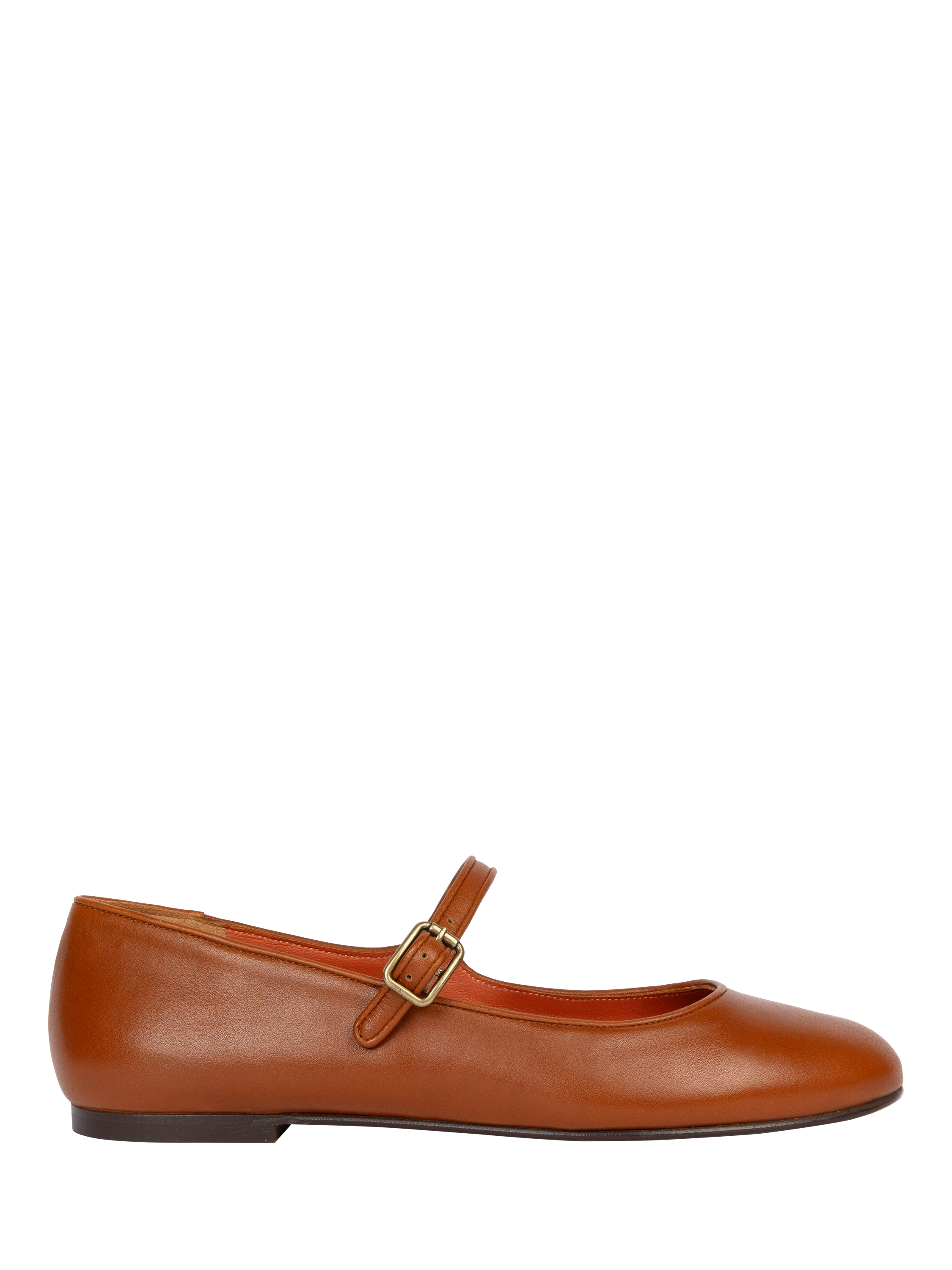 Product image 1 of 4, which shows Penelope Chilvers Fay Leather Mary Jane Pumps, Tan, 6