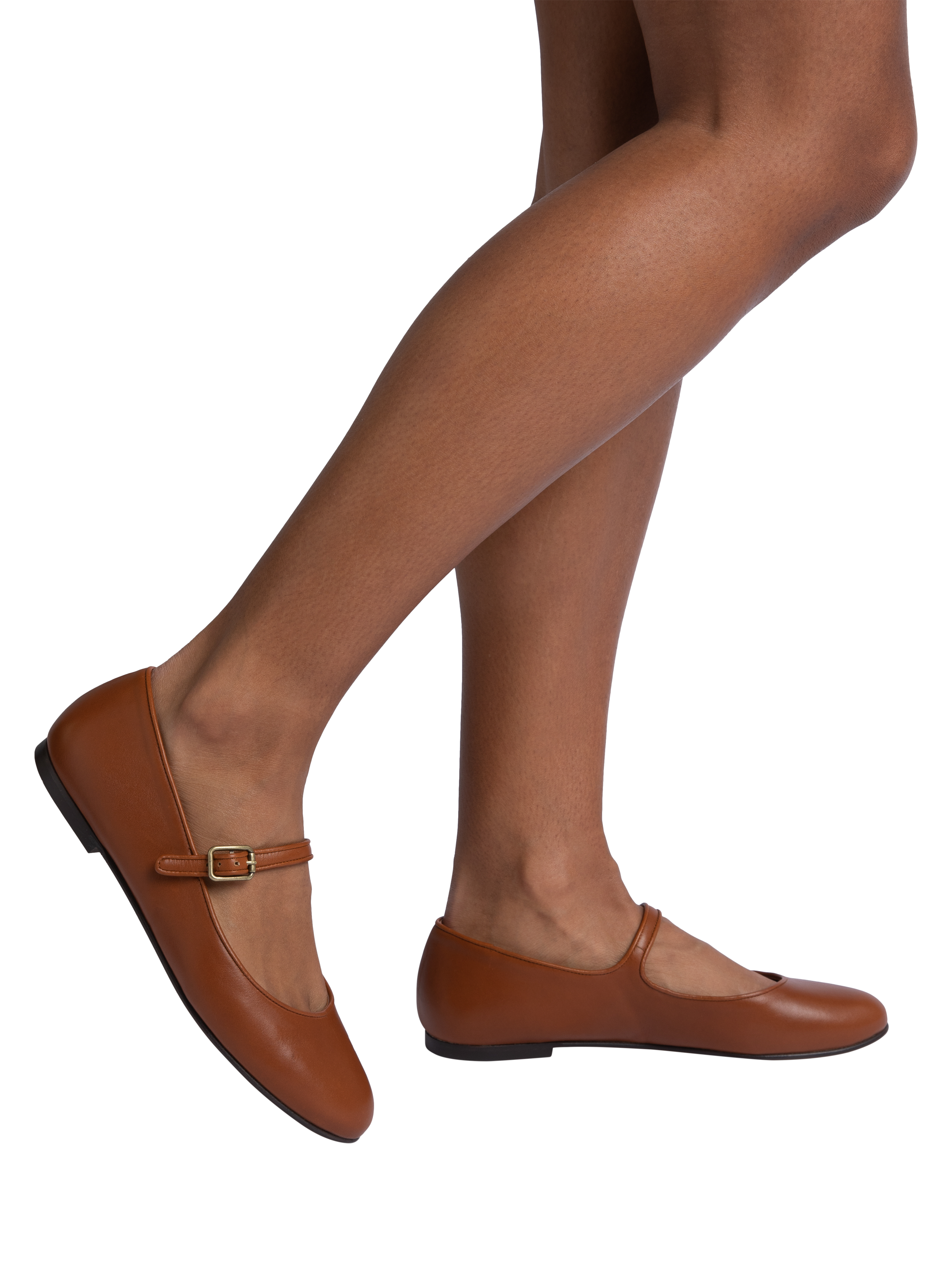 Product image 4 of 4, which shows Penelope Chilvers Fay Leather Mary Jane Pumps, Tan, 6