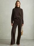 Reiss Alicia Wool Cashmere Blend Funnel Neck Jumper