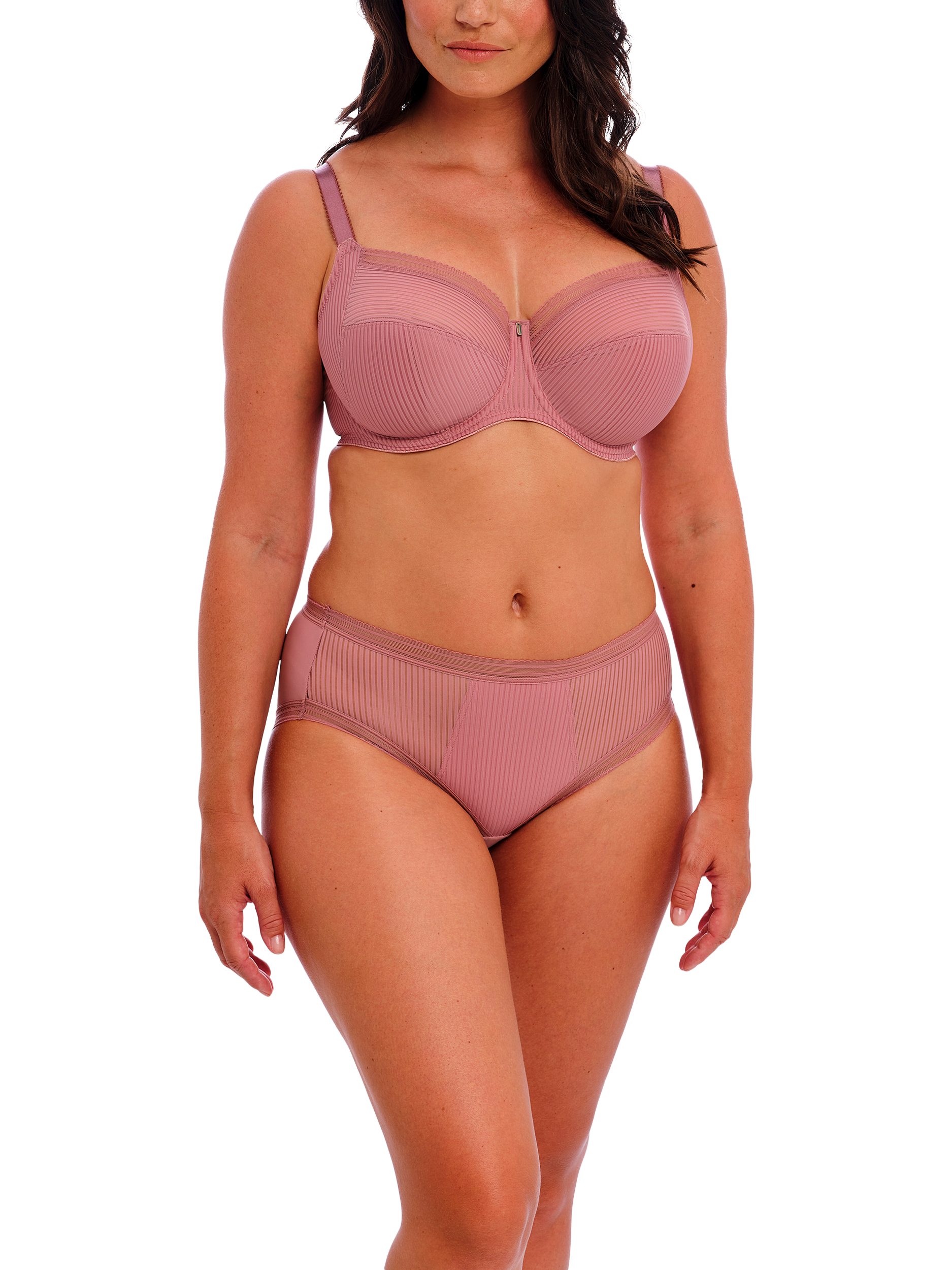Product image 3 of 5, which shows Fantasie Fusion Underwired Full Cup Side Support Bra, Rose, 30GG