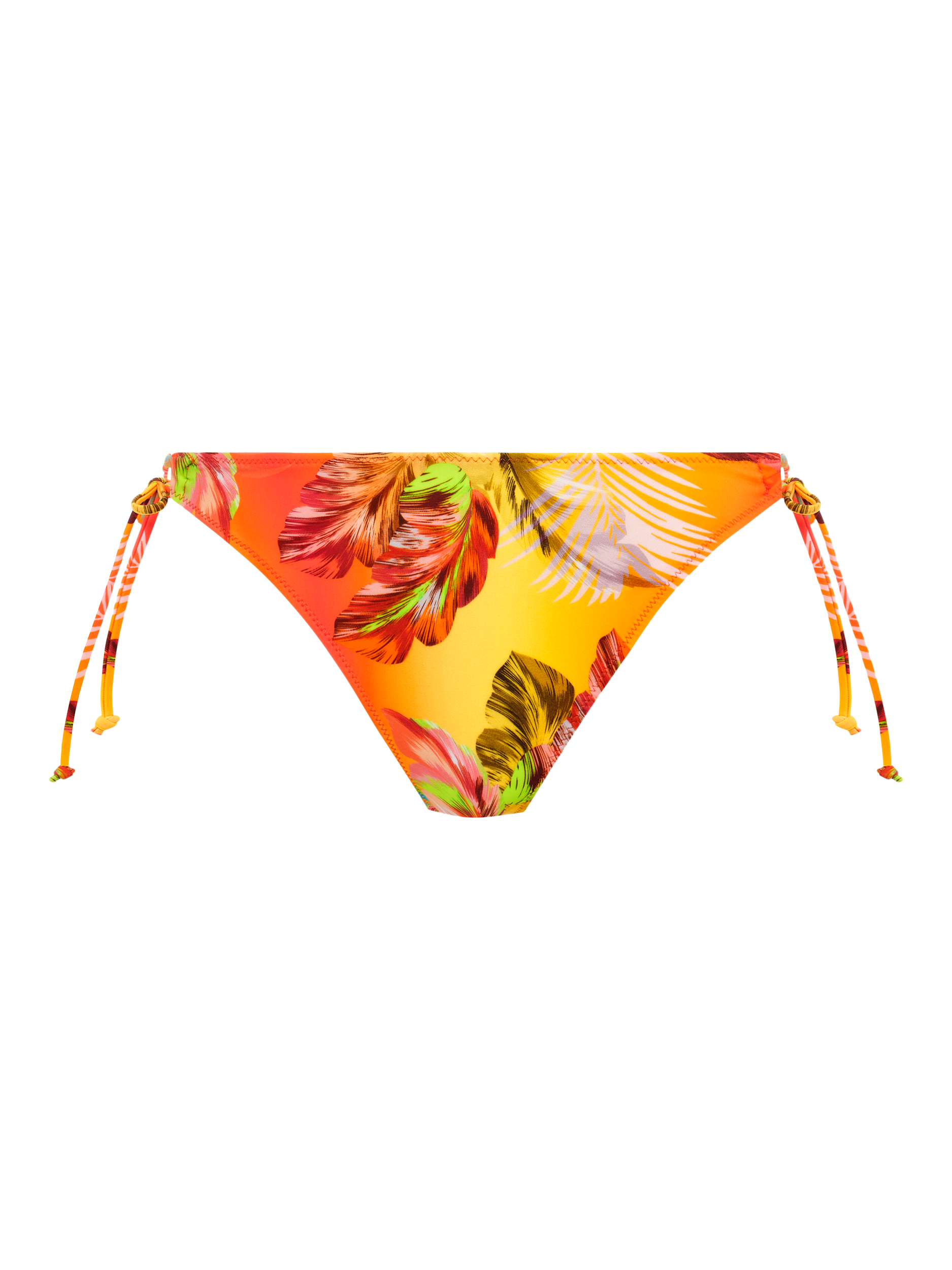 Product image 5 of 6, which shows Freya Miami Sunset High Leg Bikini Bottoms, Papaya, M