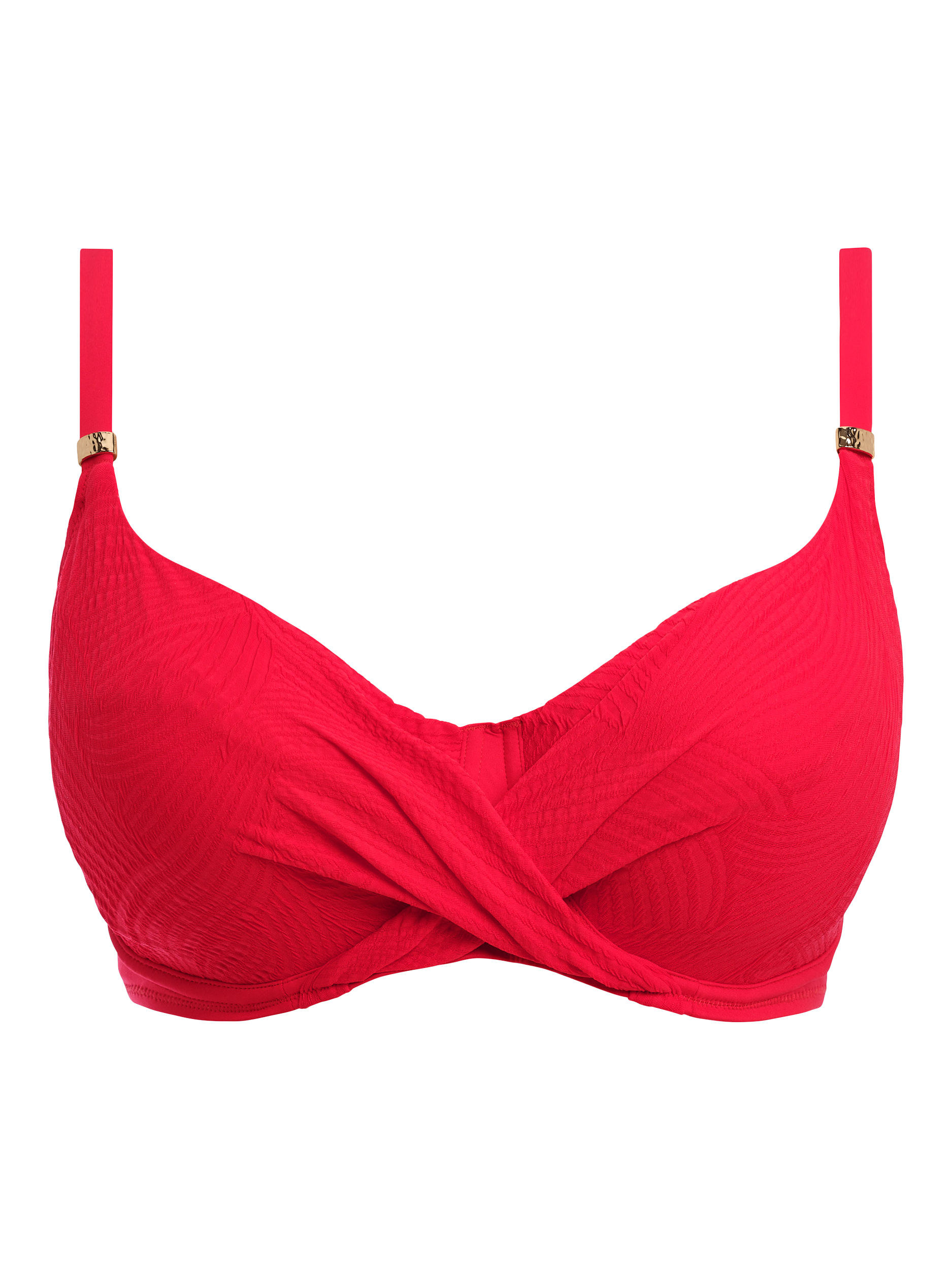 Product image 4 of 5, which shows Fantasie Ottawa Full Cup Bikini Top, Radiant Red, 36D