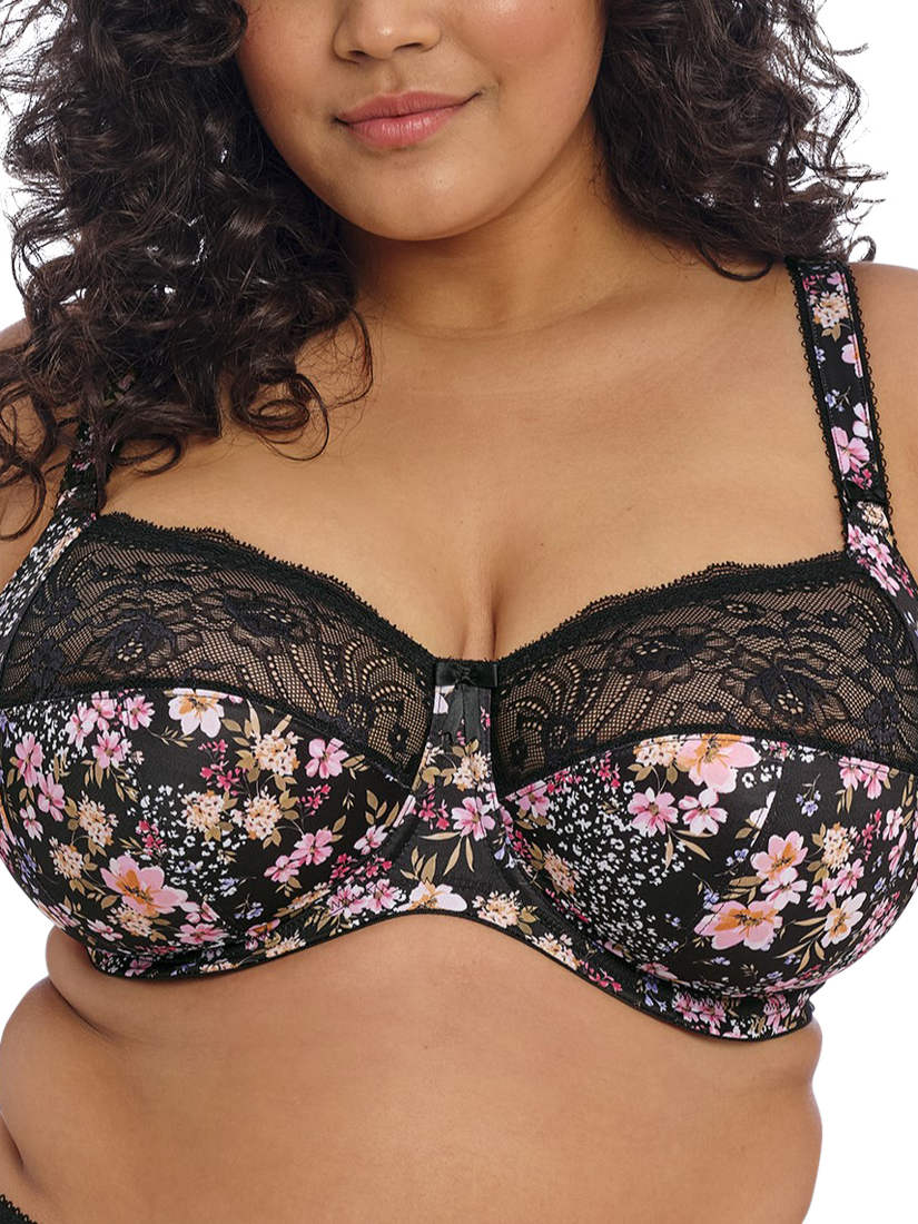 Product image 1 of 5, which shows Elomi Morgan Underwired Banded Bra, Summer Garden, 36F