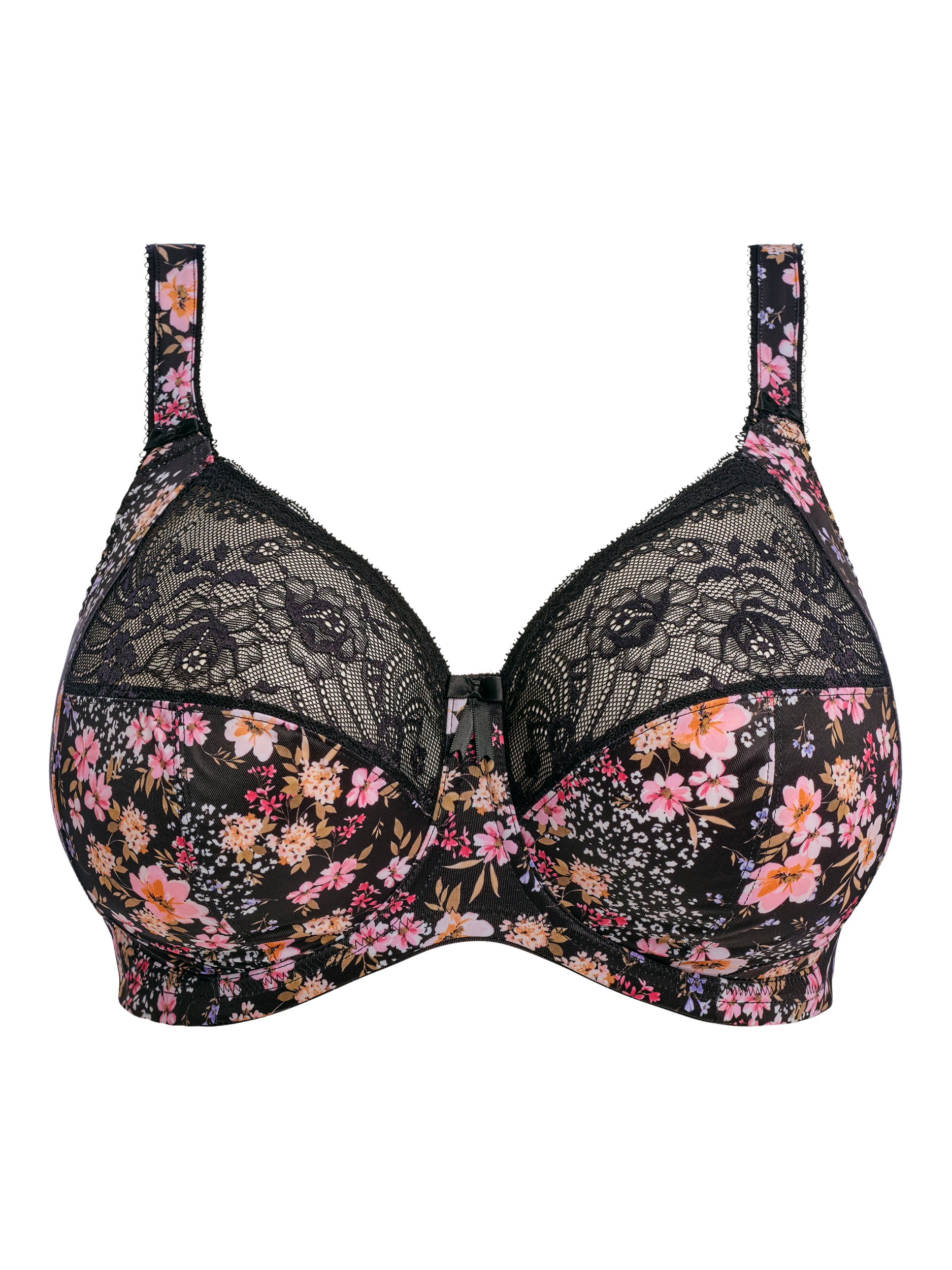 Product image 5 of 5, which shows Elomi Morgan Underwired Banded Bra, Summer Garden, 36F