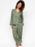 Cyberjammies Hotel Shirt Pyjama Set, Sage