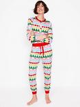 Boden Winter Stripe Pyjama Bottoms, Multi