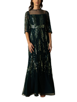 Raishma Jenna Beaded Dress, Green, Green