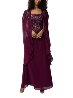 Raishma Leonora Sequin Dress, Burgundy, Burgundy
