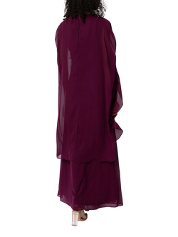 Raishma Leonora Sequin Dress, Burgundy - view 2, Burgundy