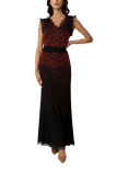 Raishma Beaded Frill Detail Dress, Black