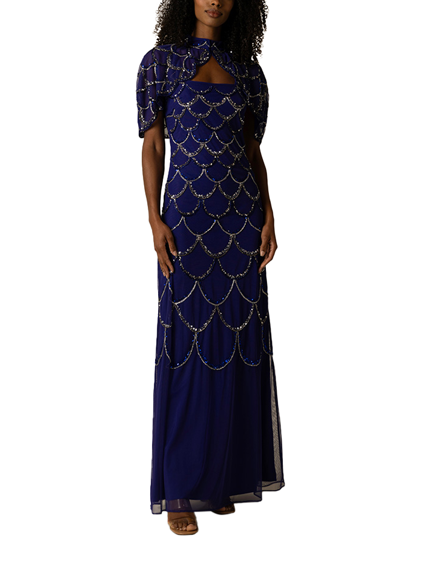Raishma Katherine Embellished Dress Blue