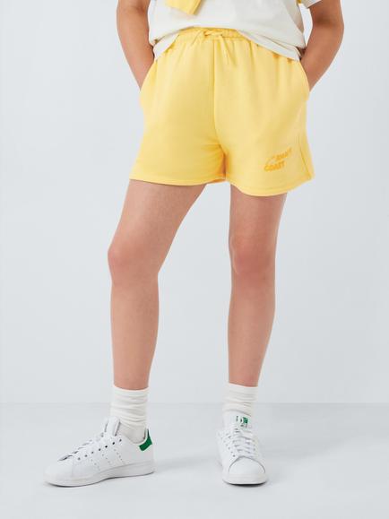 John Lewis Kids' Amalfi Coast Jersey Shorts, Yellow, Yellow