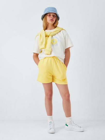 John Lewis Kids' Amalfi Coast Jersey Shorts, Yellow - view 2, Yellow