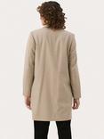 Part Two Leanette Single Breasted Wool Blend Coat, Beige