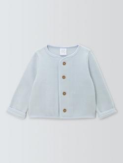 John Lewis Baby Fleece Jacket, Blue, Blue