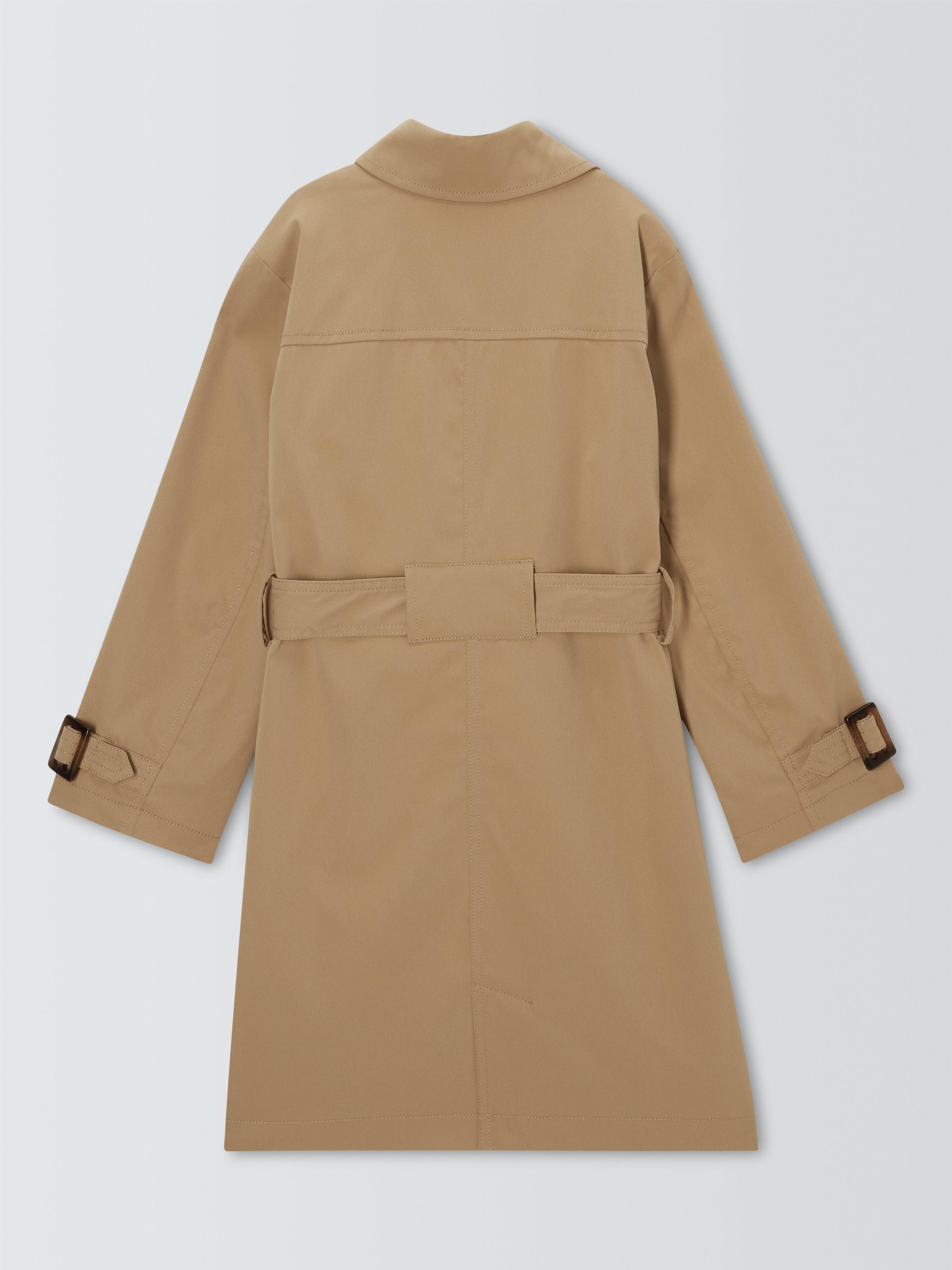 Product image 7 of 7, which shows John Lewis Kids' Belted Trench Coat, Beige, 2 years