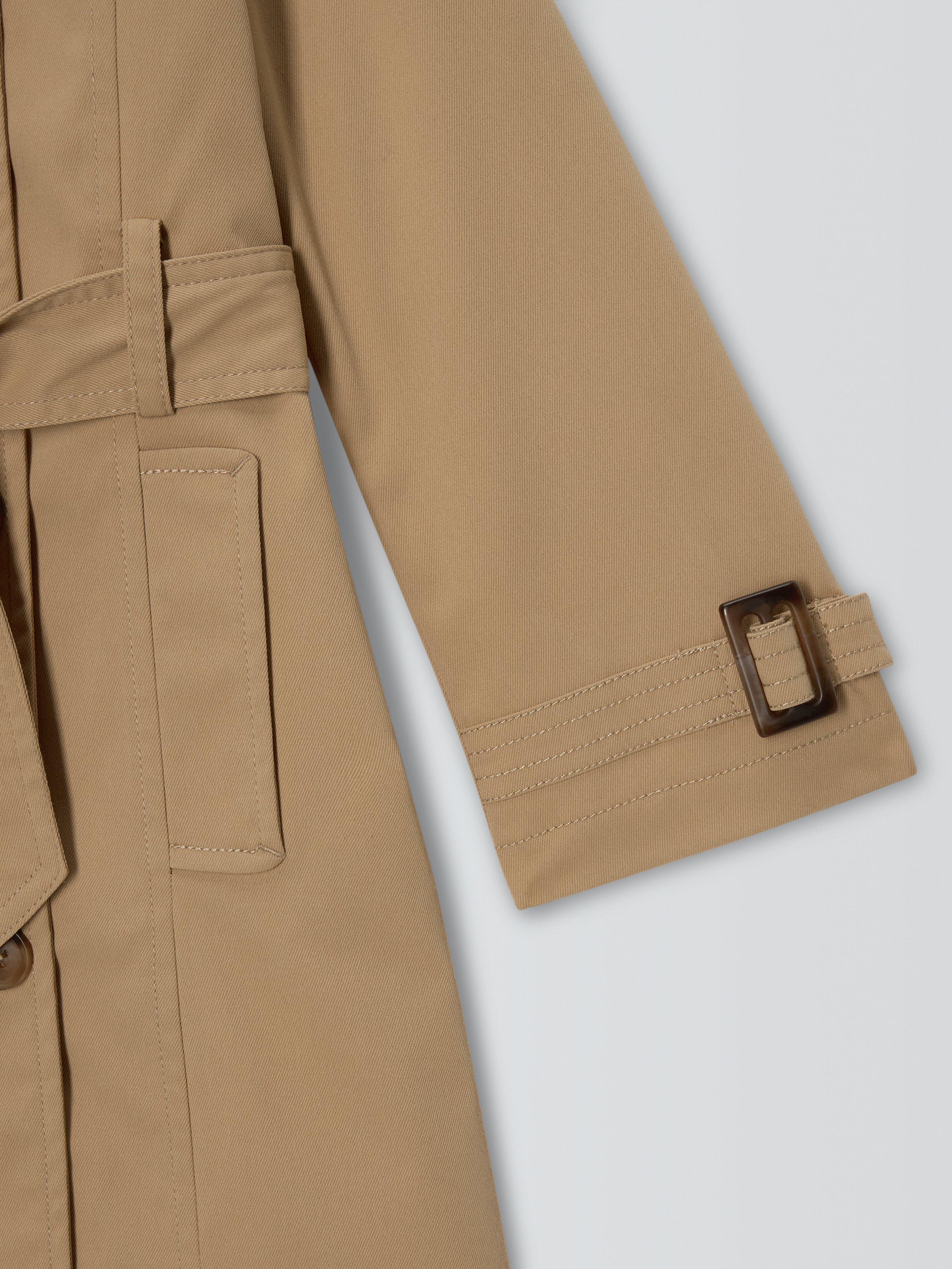 Product image 6 of 7, which shows John Lewis Kids' Belted Trench Coat, Beige, 2 years