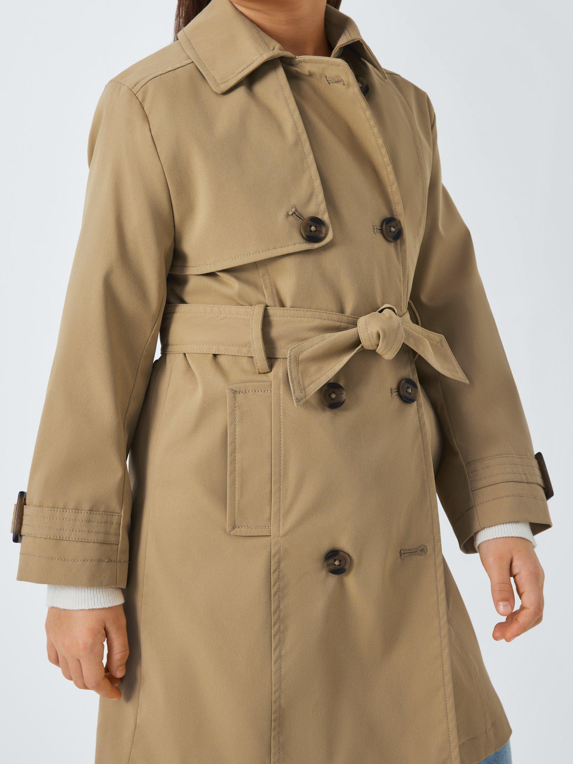 Product image 5 of 7, which shows John Lewis Kids' Belted Trench Coat, Beige, 2 years