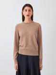 John Lewis Crew Neck Cashmere Jumper, Camel