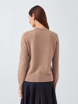 John Lewis Cashmere Crew Neck Jumper - view 2, Camel