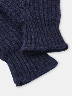 Whistles Lambswool Gloves - view 2, Navy