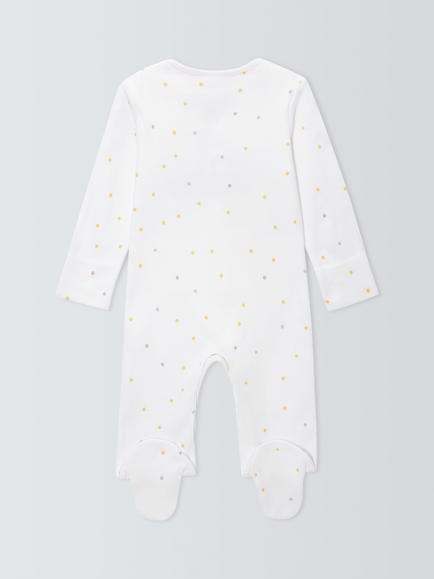 John Lewis Baby Born In 2025 Sleepsuit, Multi - view 2, Multi