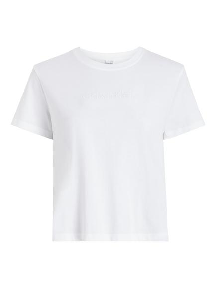 Calvin Klein Cotton Pyjama Top, Classic White