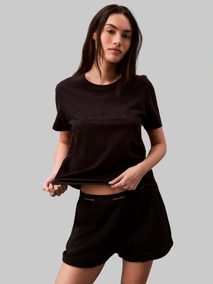 Calvin Klein Cotton Pyjama Top, Black