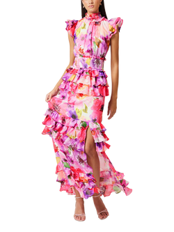 Elliatt Darra Floral Maxi Dress, Multi - view 2, Multi