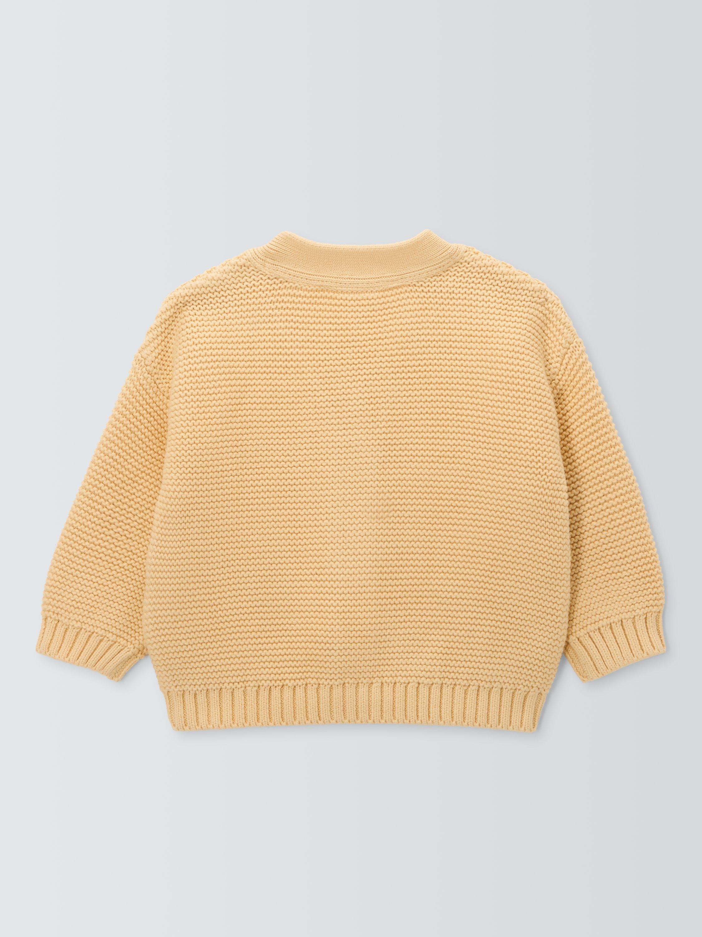 Product image 2 of 3, which shows John Lewis Baby Lemons Cardigan, Yellow, 0-3 months