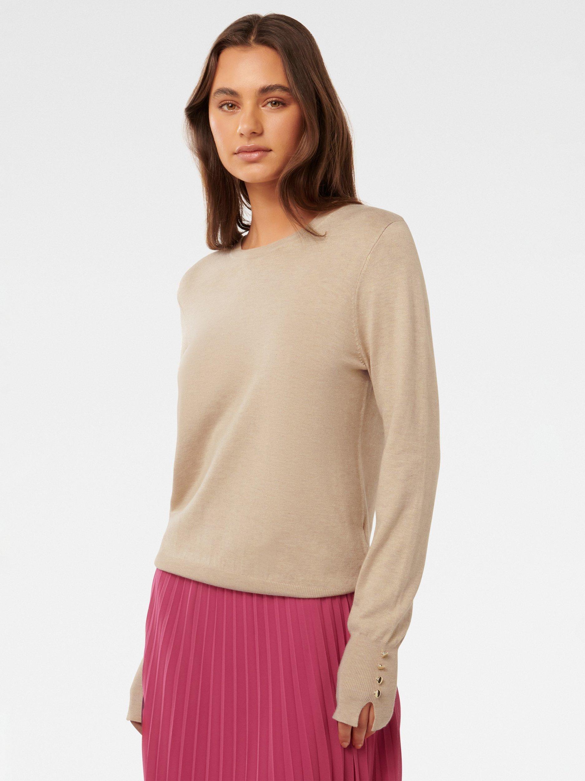Product image 3 of 5, which shows Forever New Katie Crew Neck Jumper, Neutral, L