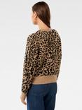 Forever New Enola Leopard Print Knit Jumper, Animal Print, Animal Print