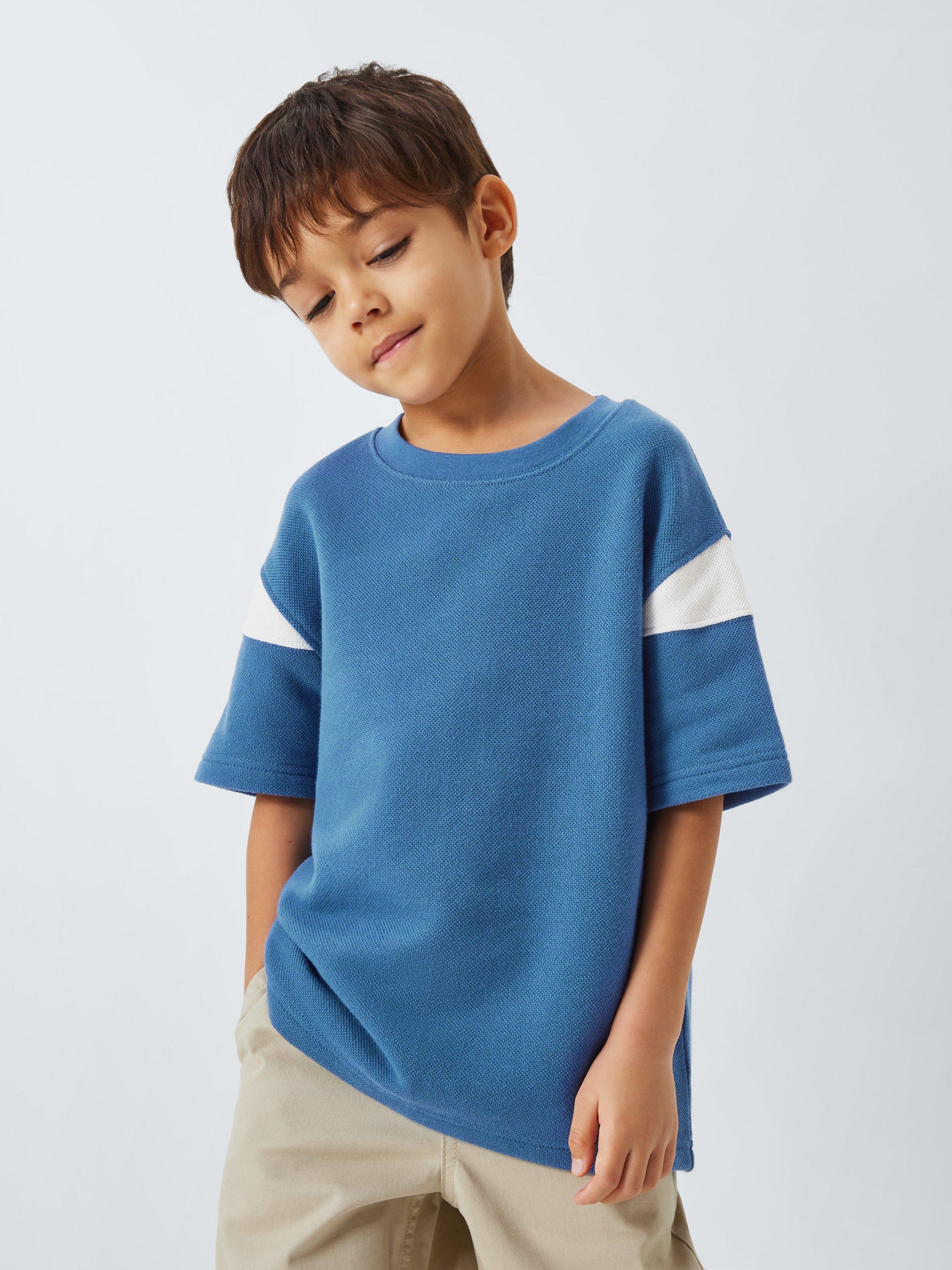 Product image 2 of 7, which shows John Lewis Kids' Colour Block T-Shirts, Pack of 2, Multi, 2 years