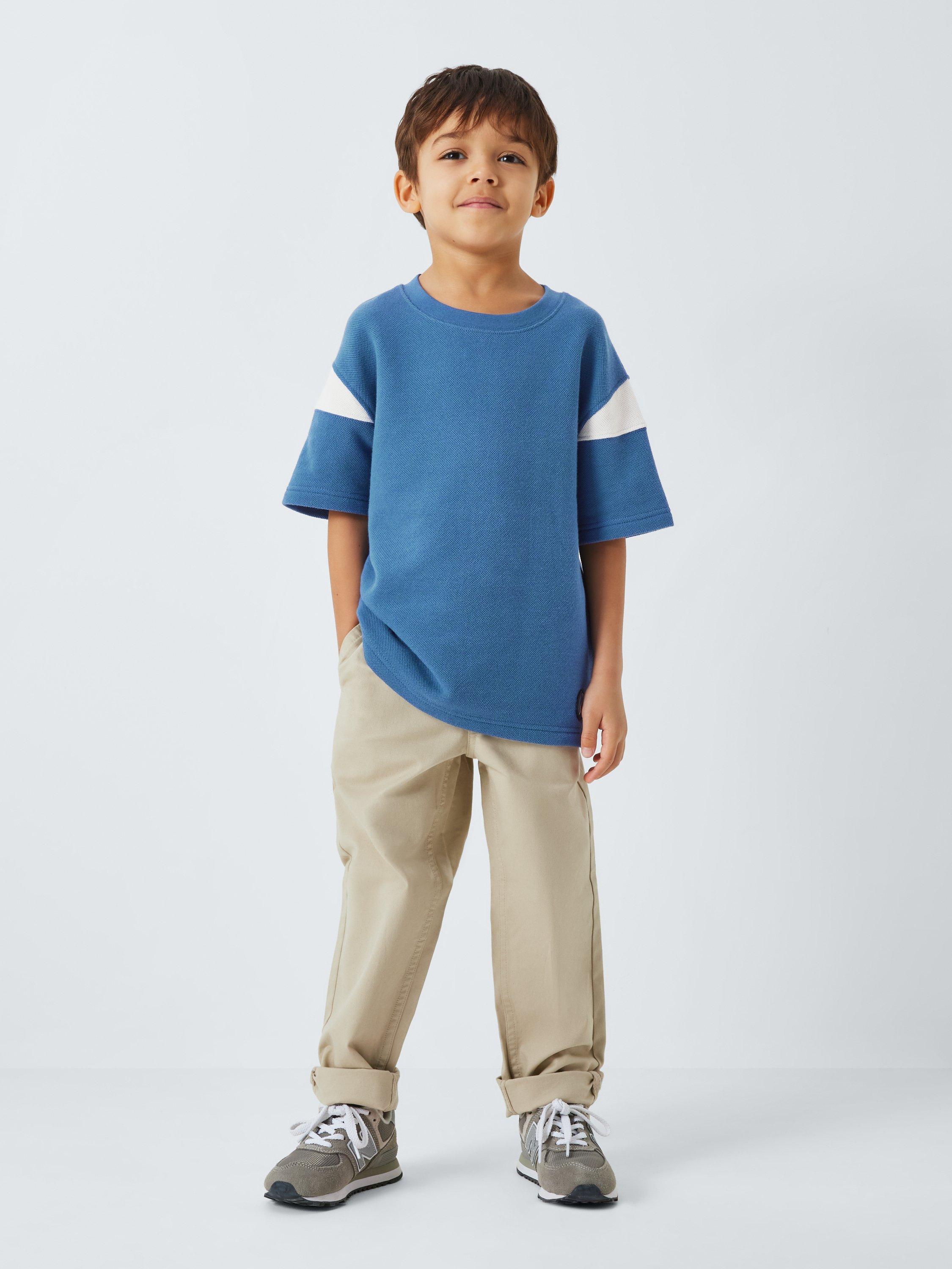 Product image 3 of 7, which shows John Lewis Kids' Colour Block T-Shirts, Pack of 2, Multi, 2 years