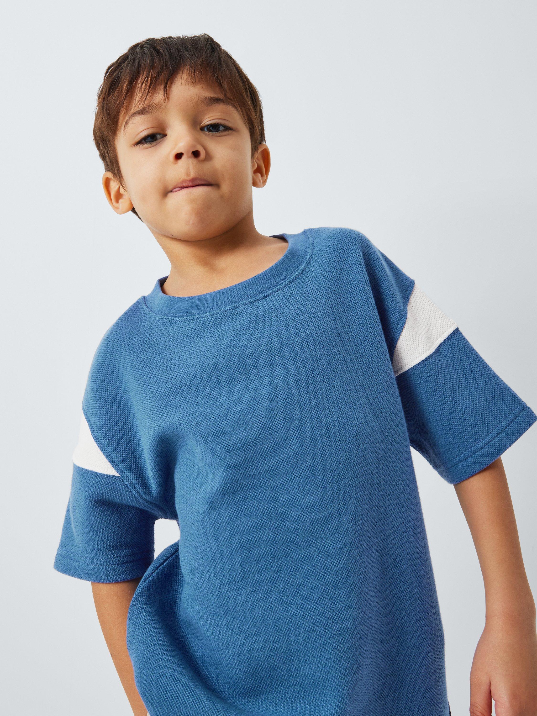 Product image 4 of 7, which shows John Lewis Kids' Colour Block T-Shirts, Pack of 2, Multi, 2 years