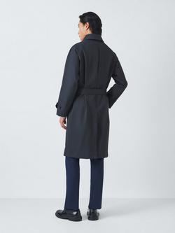John Lewis Belted Shower Resistant Mac Trench Coat, Navy - view 2, Navy