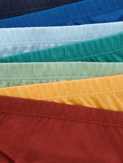 John Lewis Kids' Solid Colour Briefs, Pack of 7, Multi - view 2, Multi