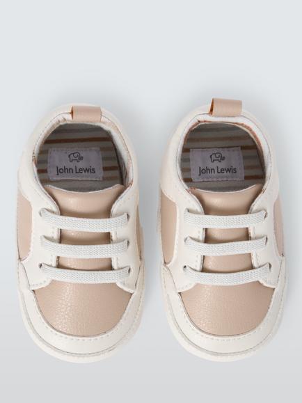 John Lewis Baby Bear Pre-Walker Trainers, Multi - view 2, Multi