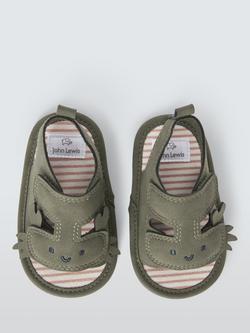 John Lewis Baby Crab Sandals, Multi - view 2, Multi