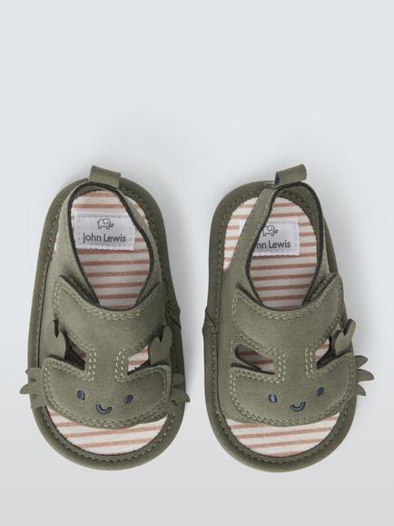 John Lewis Baby Crab Sandals, Multi - view 2, Multi
