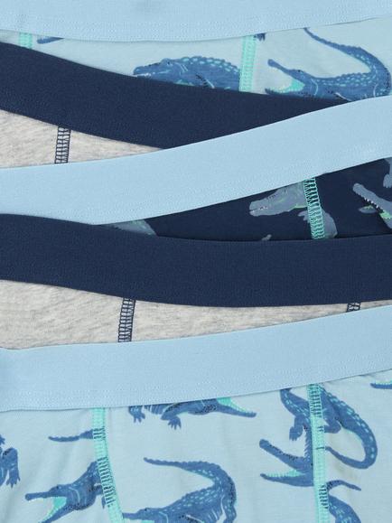 John Lewis Kids' Crocodile Print Trunks, Pack of 5, Multi - view 2, Multi