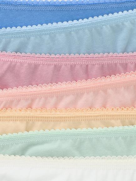 John Lewis Kids' Solid Colour Briefs, Pack of 7, Multi - view 2, Multi