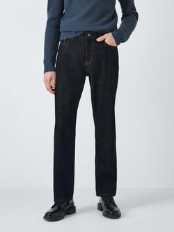 John Lewis Selvedge Regular Fit Denim Jeans, Rinse