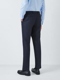 John Lewis Lenham Regular Fit Linen Suit Trousers - view 2, Navy