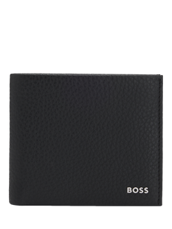 HUGO BOSS BOSS Crosstown Leather Wallet, Black, Black
